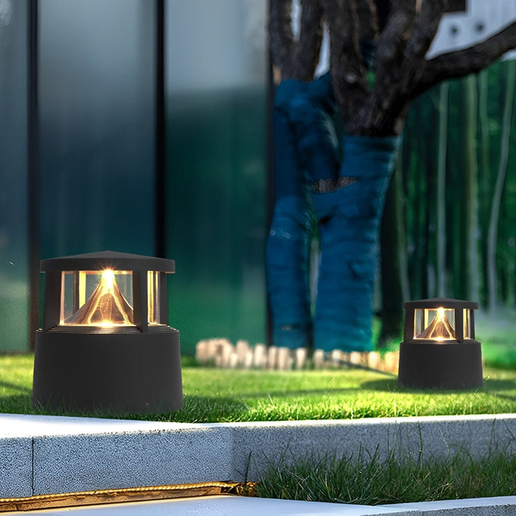 Modern Simple Outdoor Waterproof Pillar Lights Metal Aluminum  Post Lights