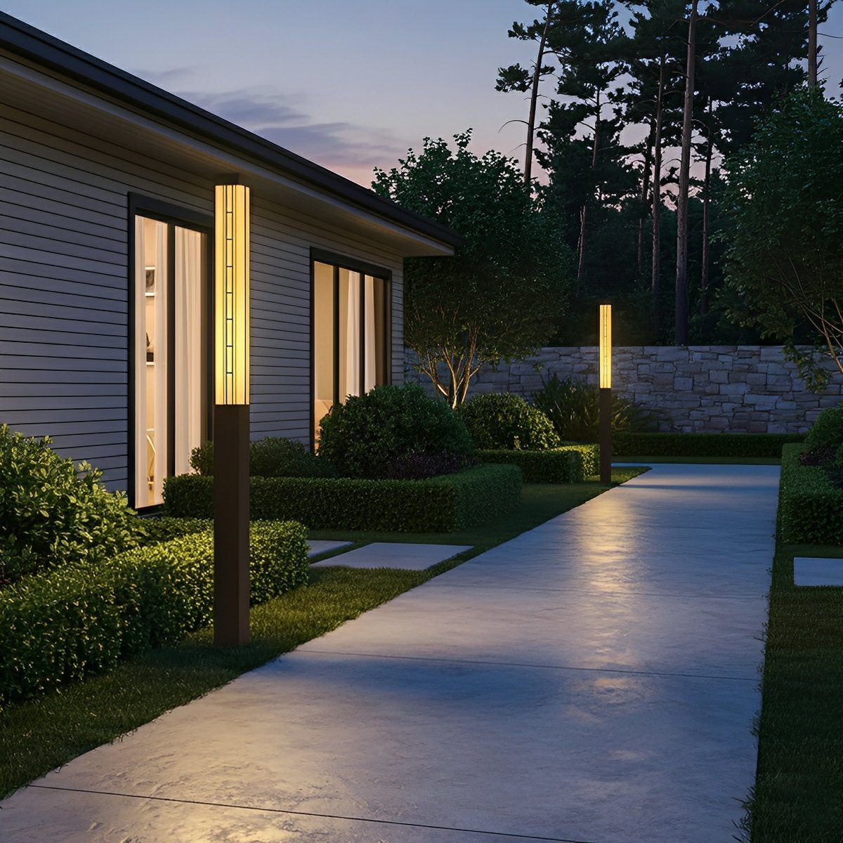 Retro Waterproof Outdoor Pole Lights Lamp Post Lights Street Light