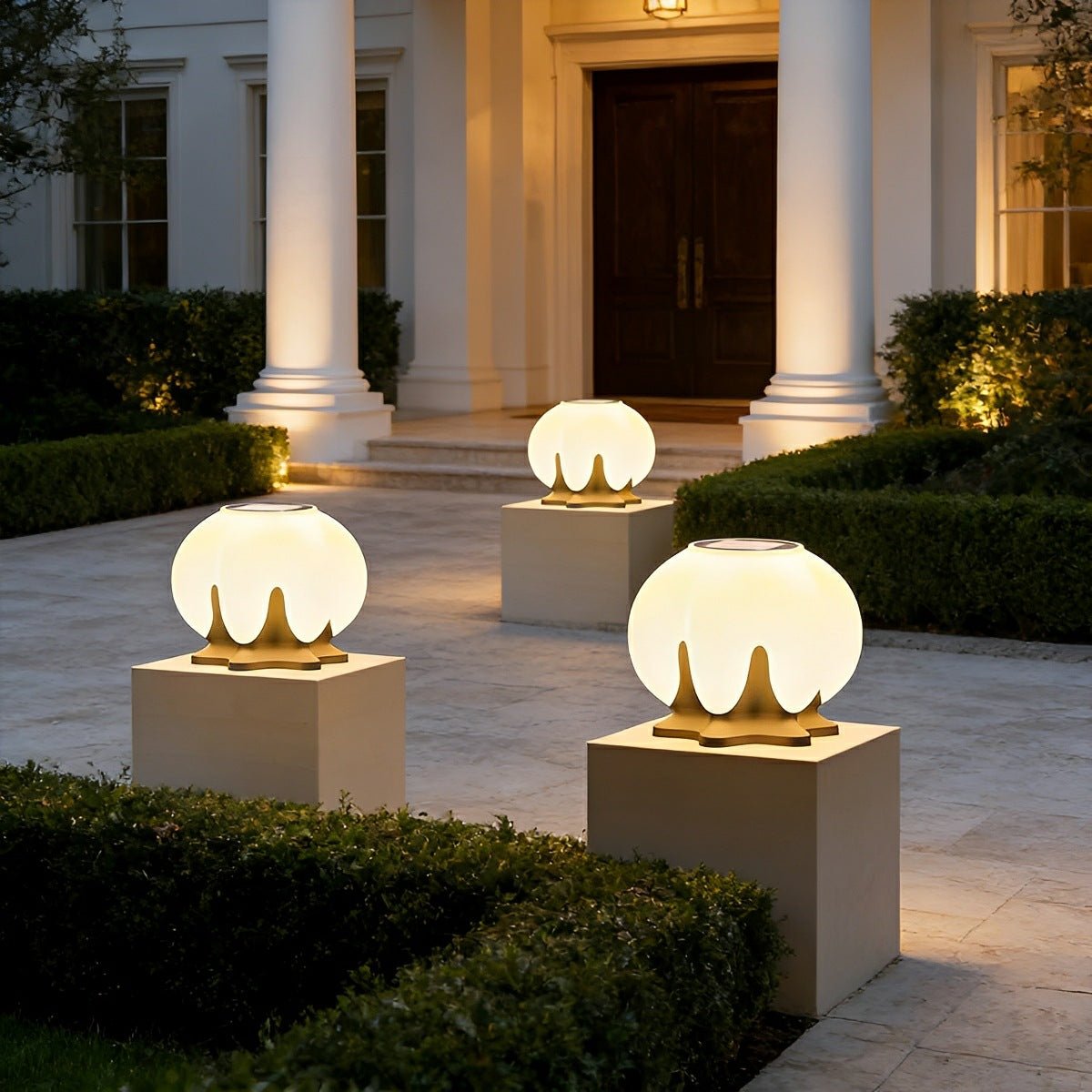 Waterproof Globe LED Outdoor Post Lights