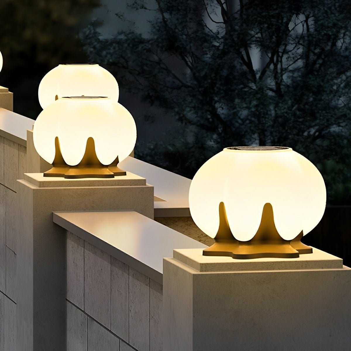 Waterproof Globe LED Outdoor Post Lights