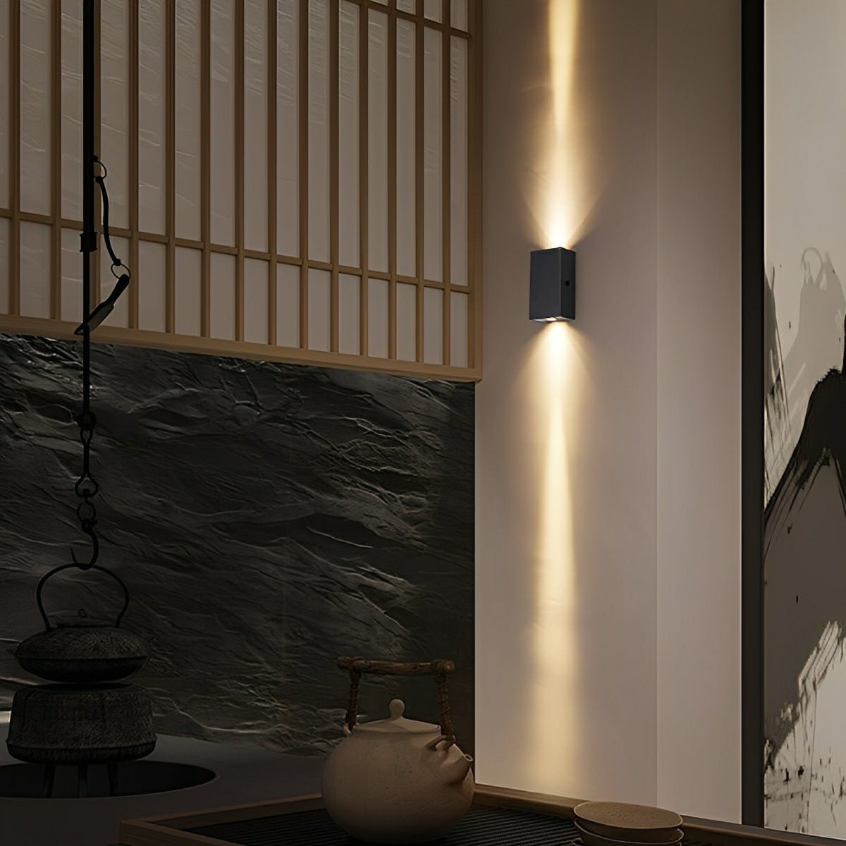 Waterproof Modern Black Up&Down LED Outdoor Wall Washer Spot Lights