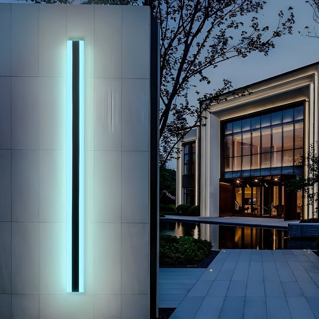 Waterproof Modern LED RGB Long Strip Outdoor Wall Light