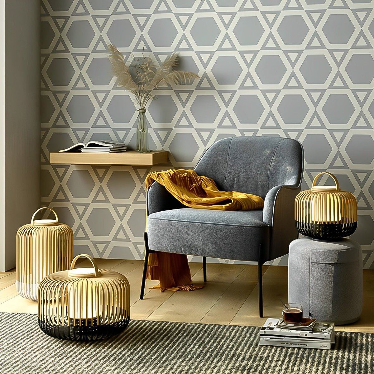 Waterproof Handmade Outdoor Bamboo Light Hanging Lanterns