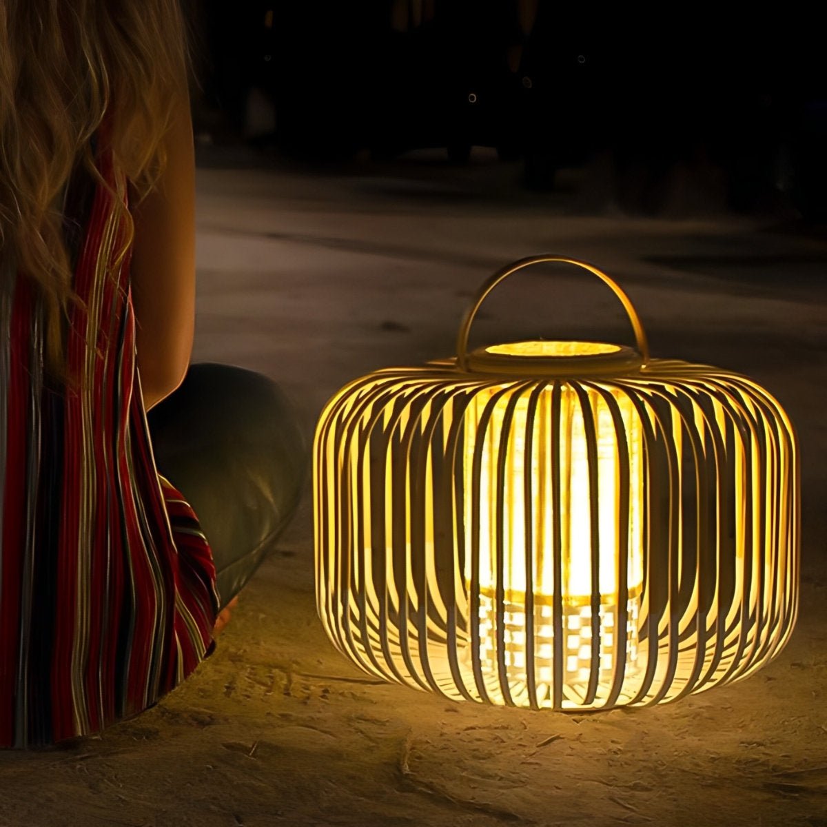 Waterproof Handmade Outdoor Bamboo Light Hanging Lanterns