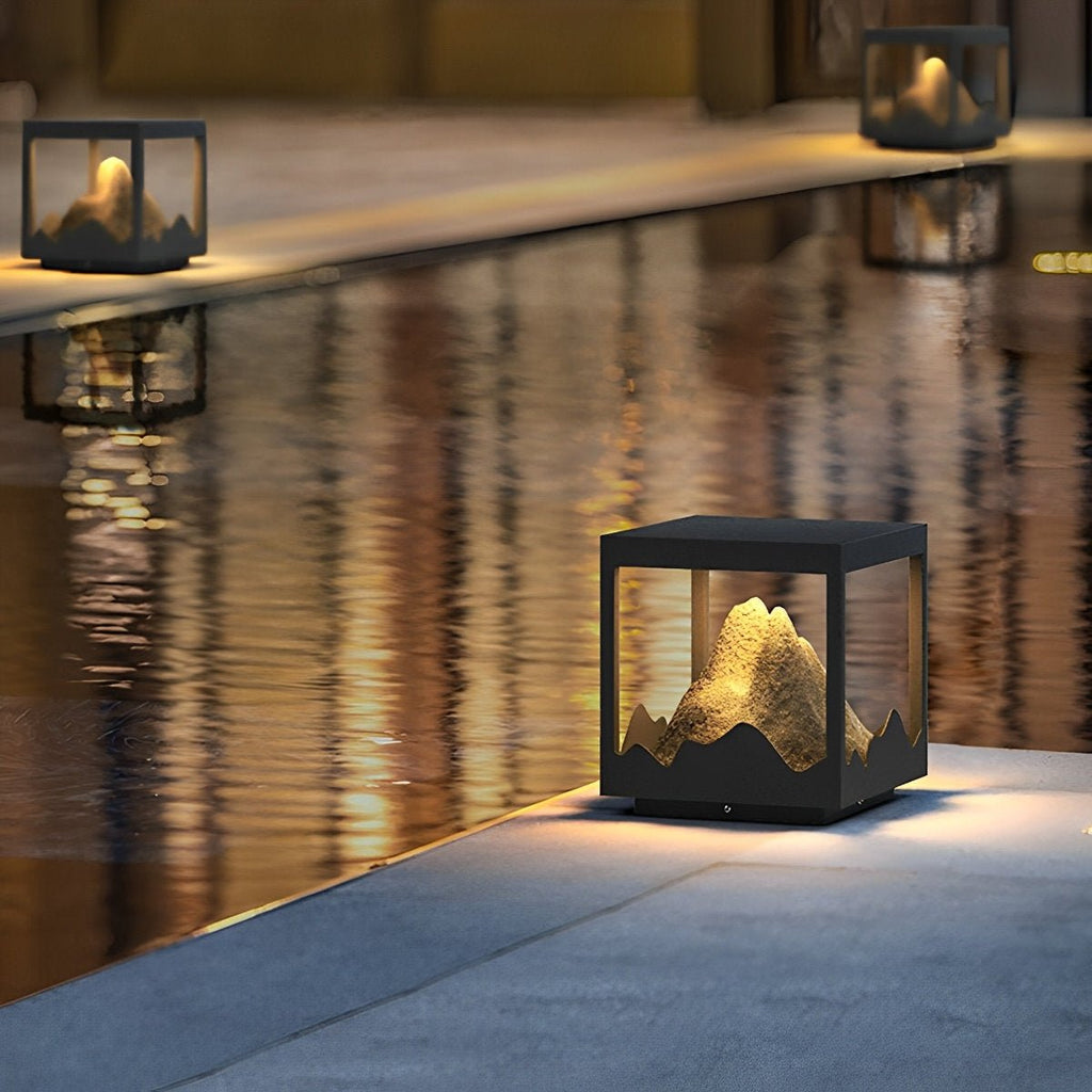 Waterproof Mountain Outdoor Post Cap Light Landscape Lighting
