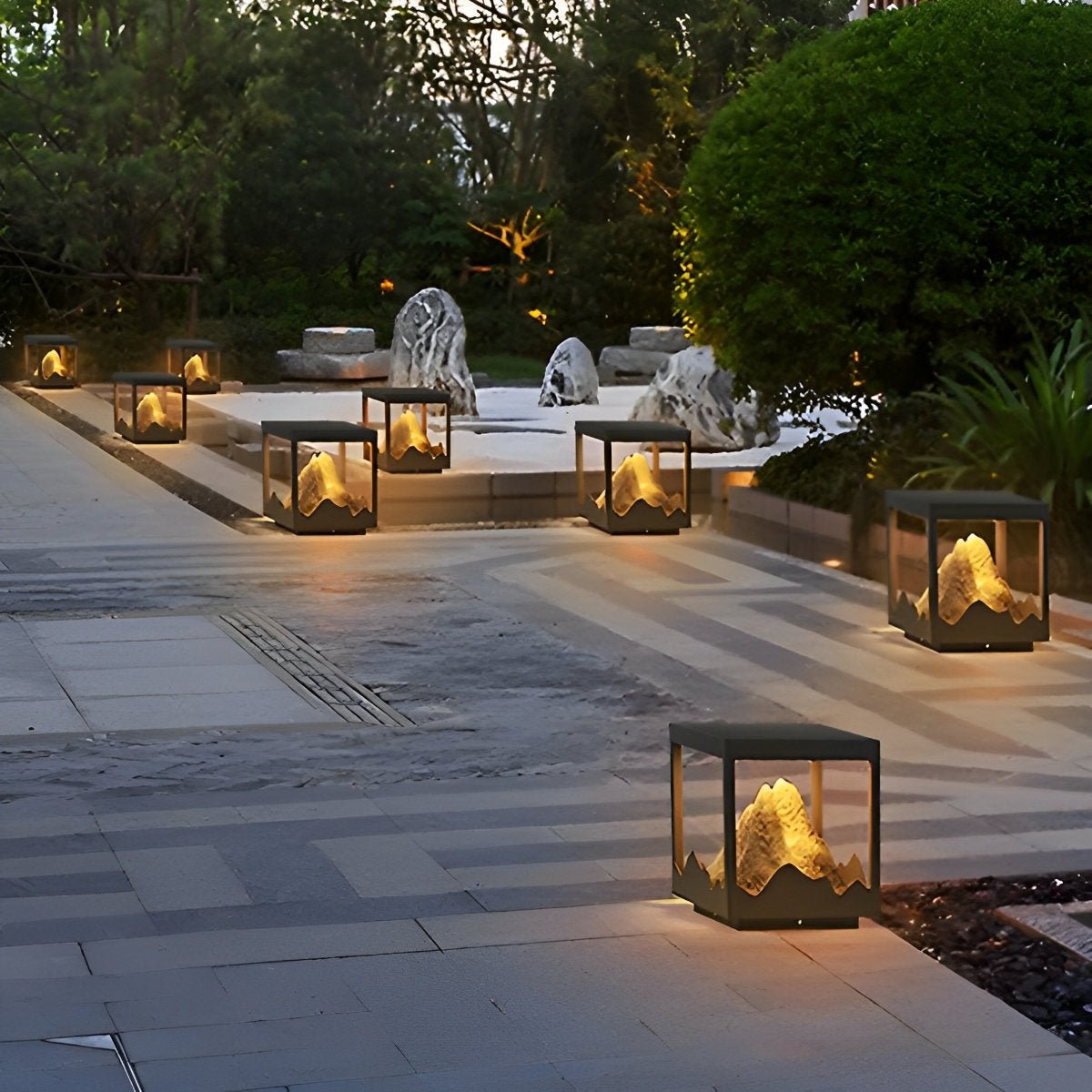 Waterproof Mountain Outdoor Post Cap Light Landscape Lighting