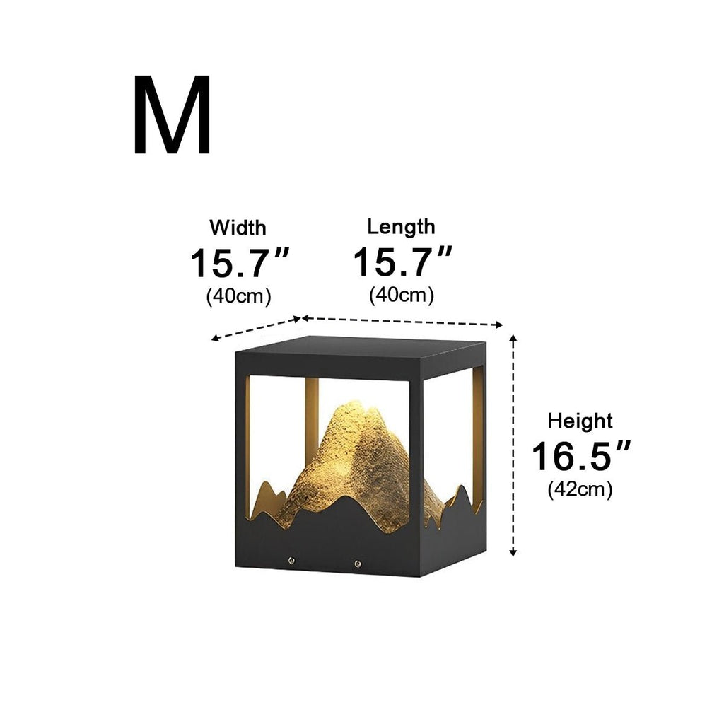 Waterproof Mountain Outdoor Post Cap Light Landscape Lighting