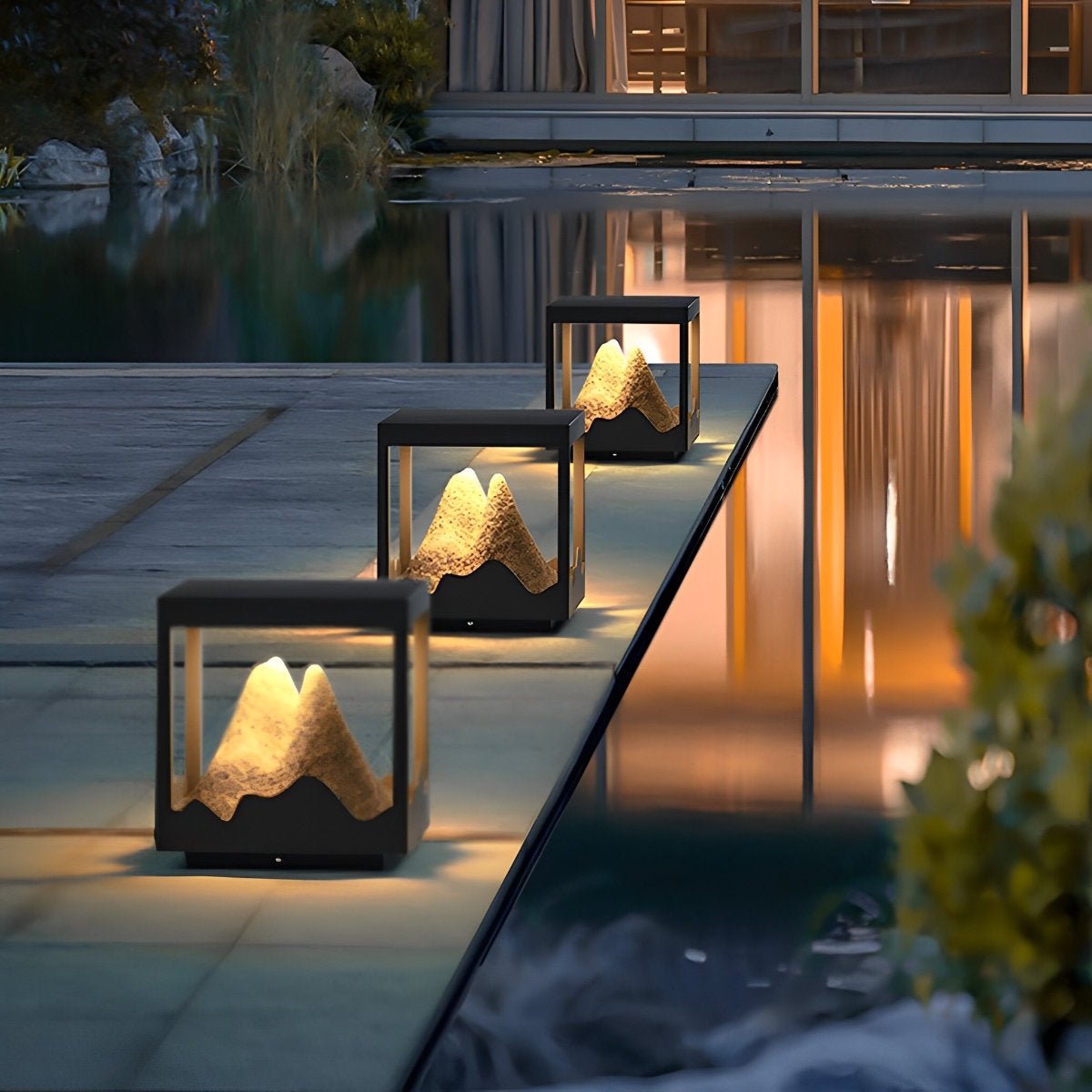 Waterproof Mountain Outdoor Post Cap Light Landscape Lighting