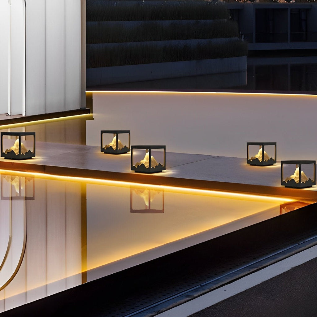 Waterproof Mountain Outdoor Post Cap Light Landscape Lighting