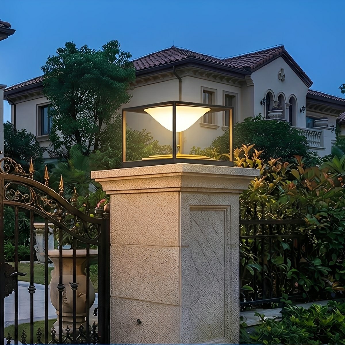 Waterproof Square Dripping LED Outdoor Post Lights
